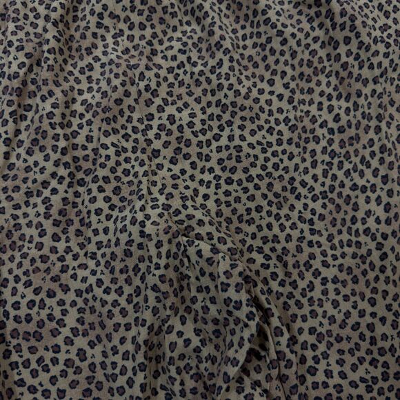 Jones Studio Trouser Pants Womens L Multi Leopard Print Straight Elastic Waist - Picture 2 of 5